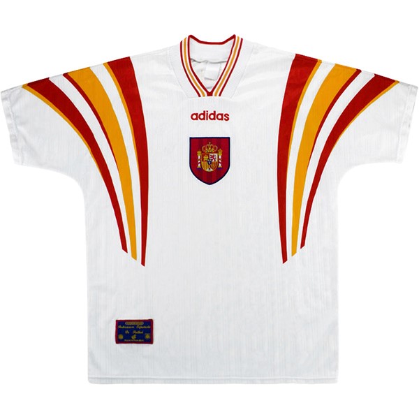 Tailandia Camiseta España 3ª Kit Retro 1996 Blanco